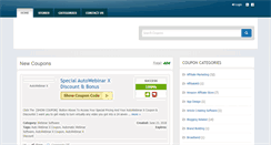 Desktop Screenshot of internetmarketingcoupons.com